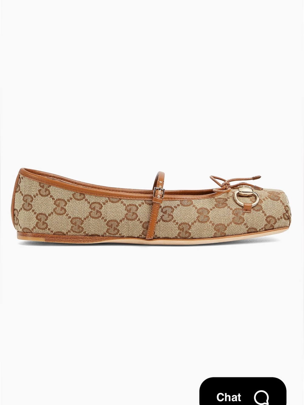 Gucci GG Monogram Horsebit Ballet Flats - Picture 2 of 8